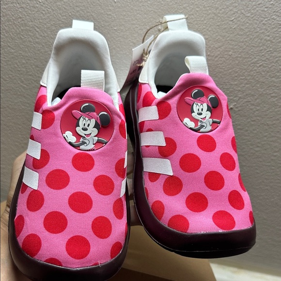 adidas Kids Sneakers with Pink and Red Polka Dots - Picture 13 of 17